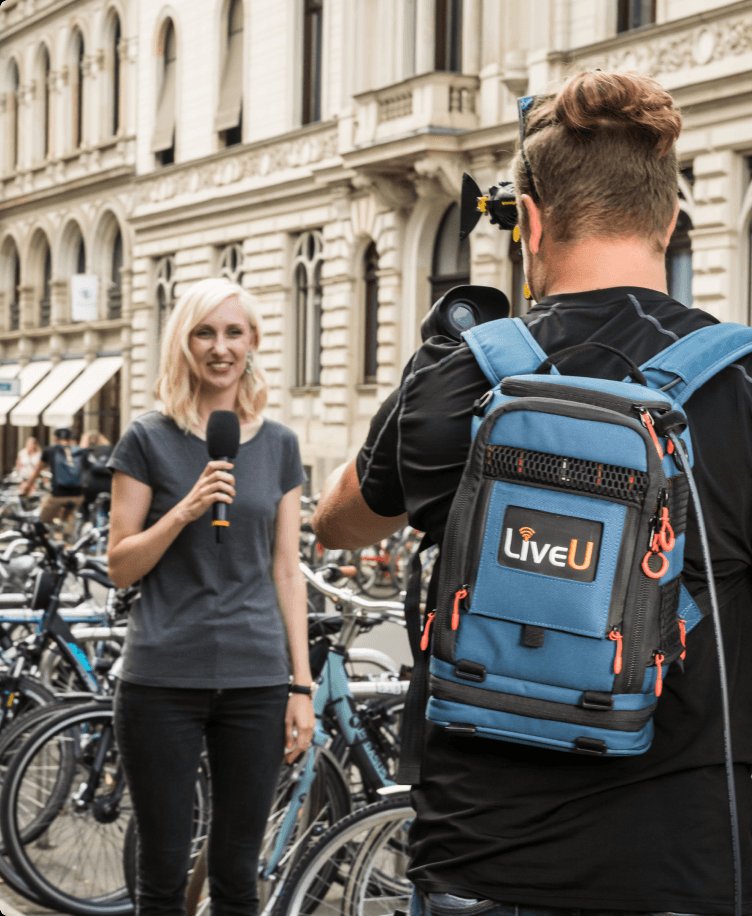 LiveU LU600 broadcast in action rental Houston TX